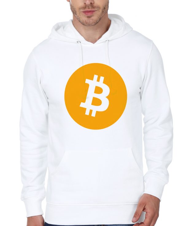 Bitcoin White Hoodie