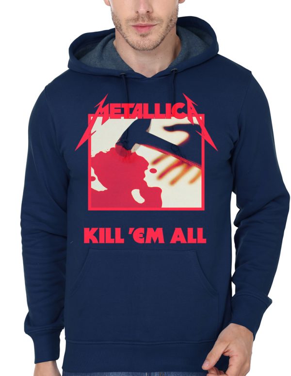 Metallica Kill'Em Navy Blue Hoodie