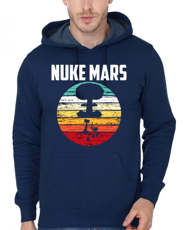 Nuke Mars Navy Blue Hoodie