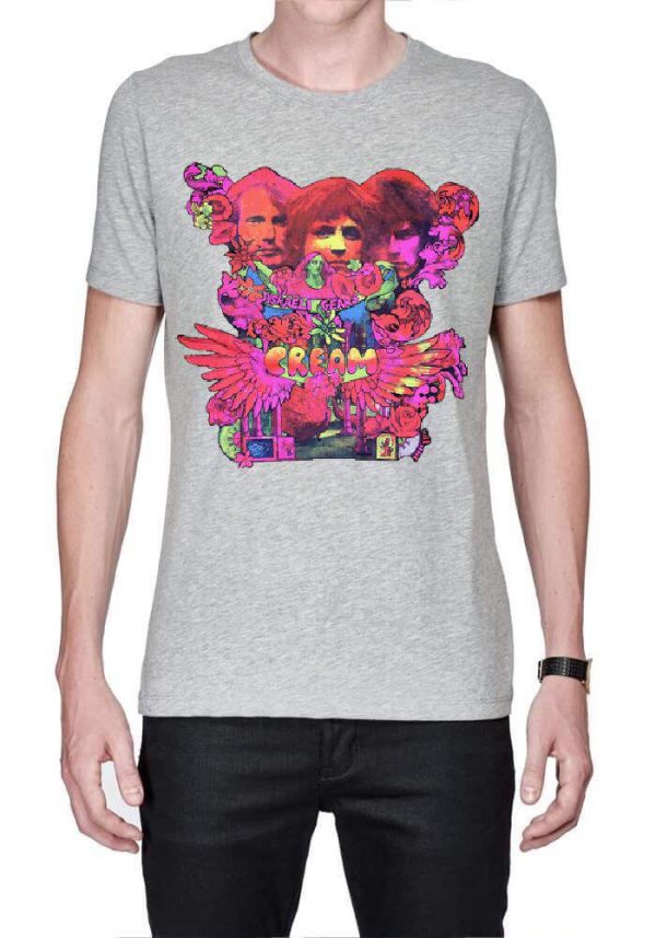 Cream Disraeli Gears Vinyl Half Sleeve T-Shirt