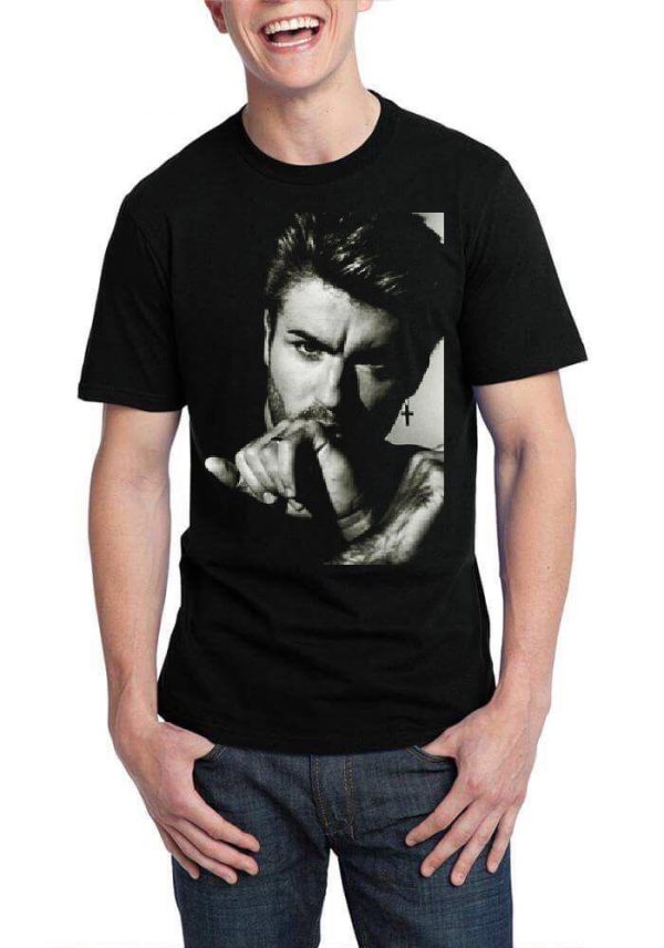 George Michael Half Sleeve Black T-Shirt