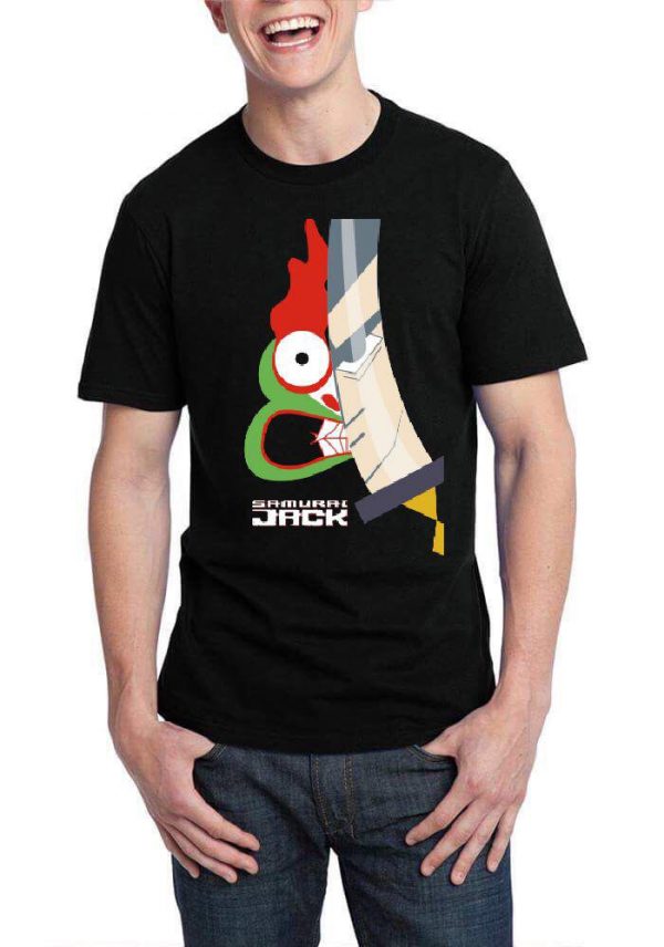 Samurai Jack Half Sleeve Black T-Shirt