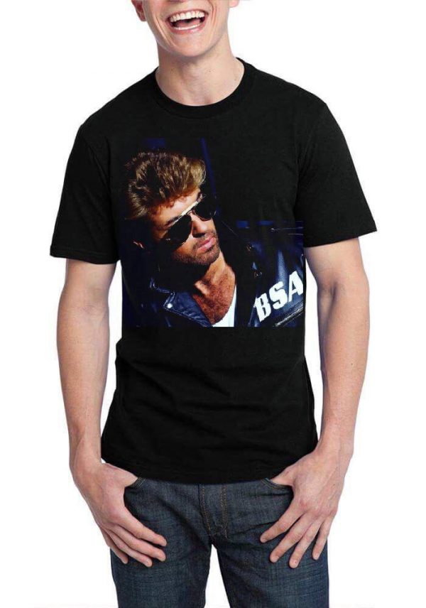 George Michael Half Sleeve Black T-Shirt