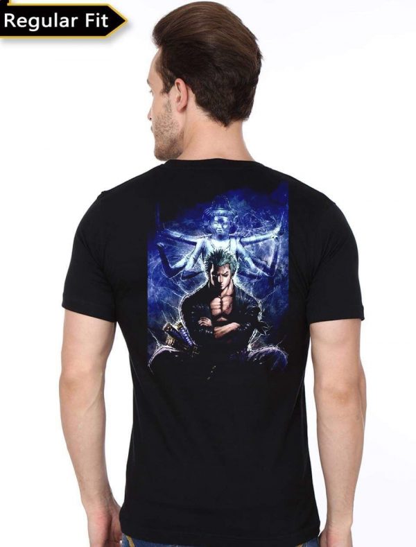 Roronoa Zoro One Piece Black T-Shirt - Image 3