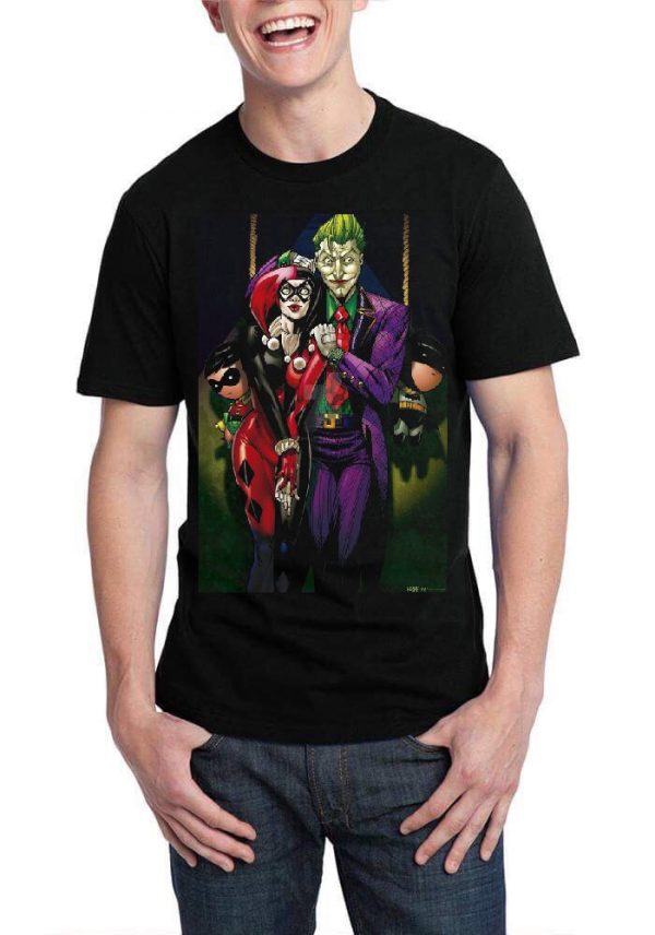 Harley And Joker Black T-Shirt