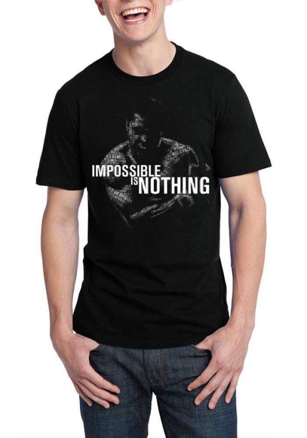 Muhammad Ali Nothing Is Impossible Black T-Shirt