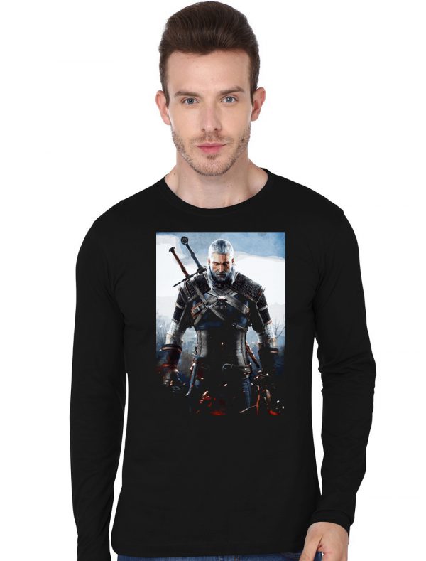 Witcher v6 Black Full Sleeve T-Shirt