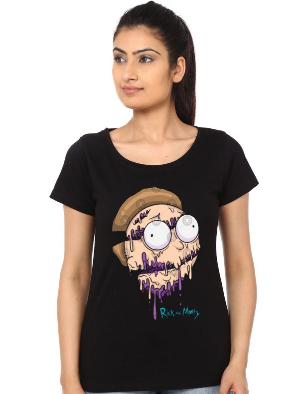 Rick And Morty Girls Black T-Shirt