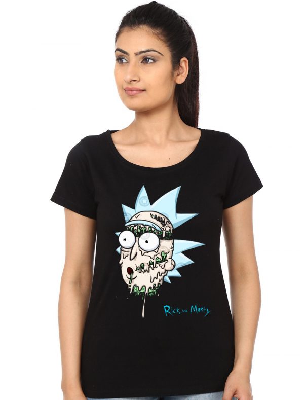 Rick And Morty Girls Black T-Shirt