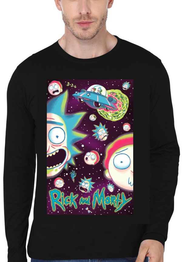 Rick and Morty Galaxy Full Sleeve T-Shirt