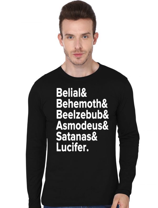 Ghost - Belial Behemoth Beelzebub Asmodeus Satanas Lucifer Full Sleeve T-Shirt - Image 2