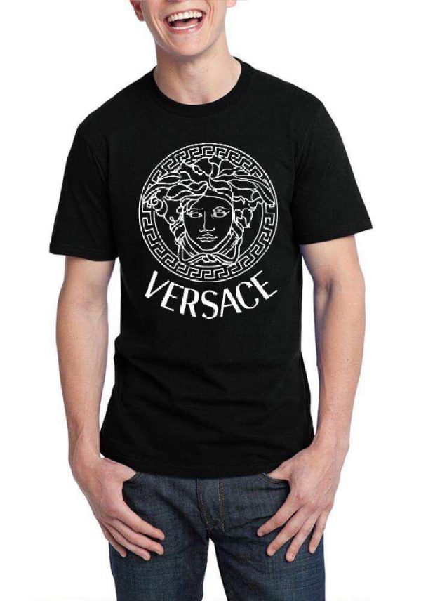 Versace Black Half Sleeve T-Shirt