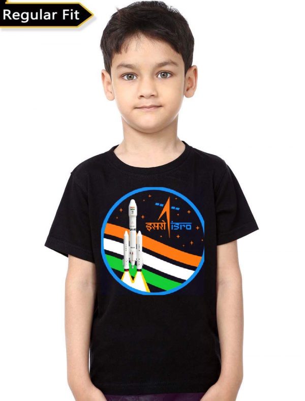 ISRO Black Kid’s T-Shirt