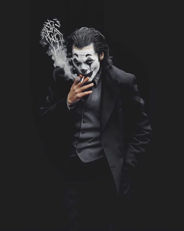 Smoking Joker Full Sleeve T-Shirt - Image 3