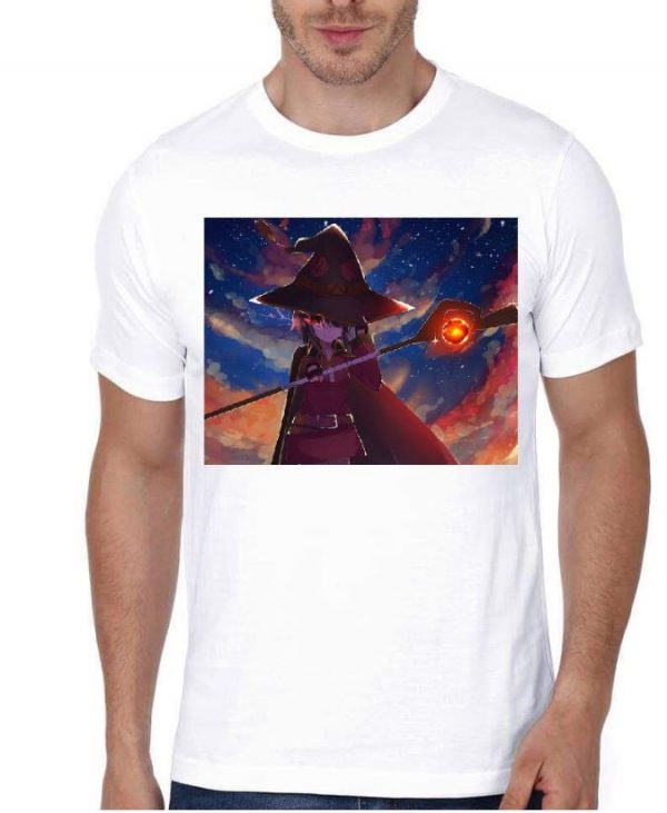 Megumin Half Sleeve White T-Shirt