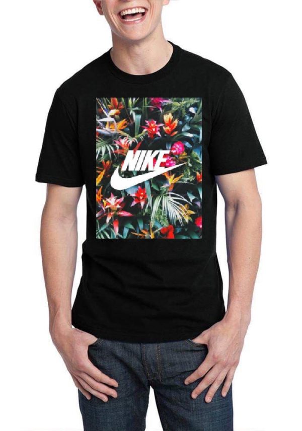 Nike Printed Black T-Shirt