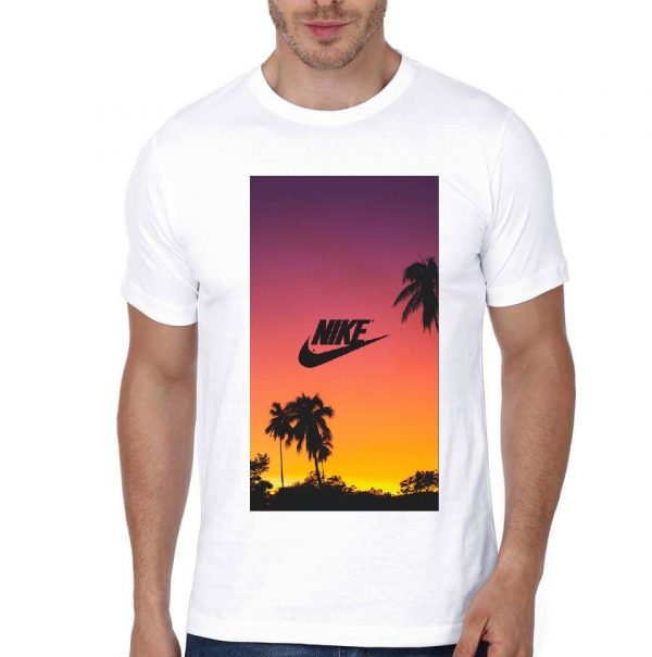 Nike Printed White T-Shirt