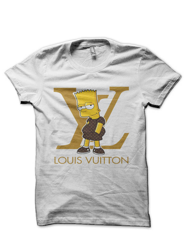 HOT Supreme x Louis Vuitton Homer Simpson baseball jersey shirt • Kybershop