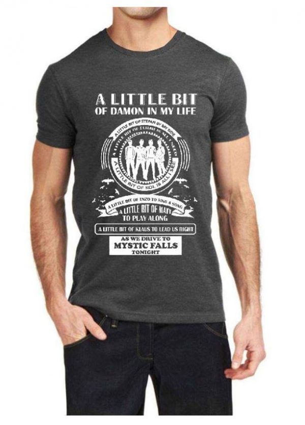 The Vampire Diaries Charcoal Grey T-Shirt