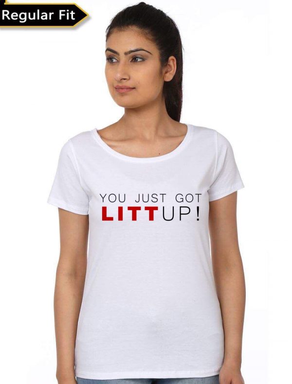 You Just Got Litt Up White T-Shirt