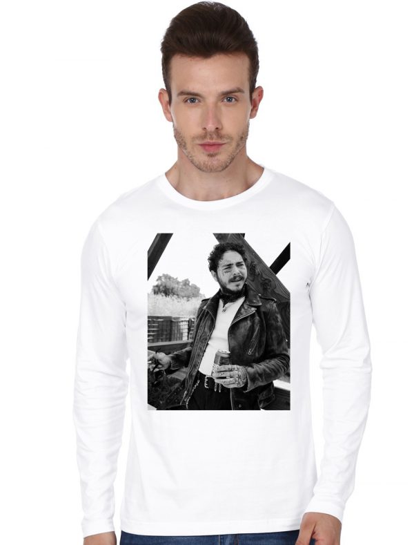 Post Malone White Full Sleeve T-Shirt