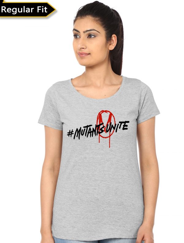 Mutant Unite Grey Girls  T-Shirt