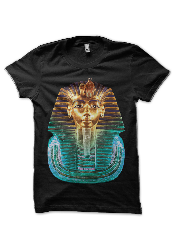 King Tut Black Half Sleeve T-Shirt | Swag Shirts