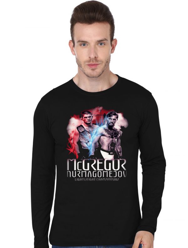 Khabib VS McGregor Black Full Sleeve T-Shirt