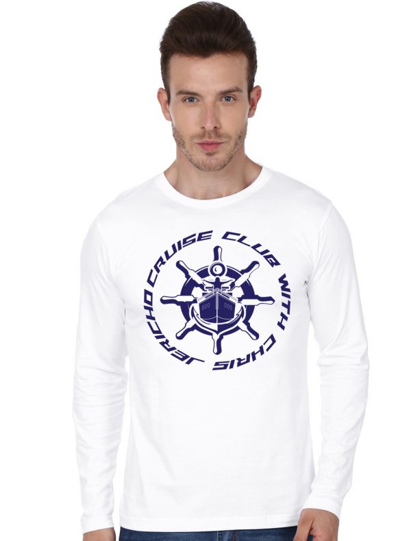 Jericho Cruise Club White Full Sleeve T-Shirt