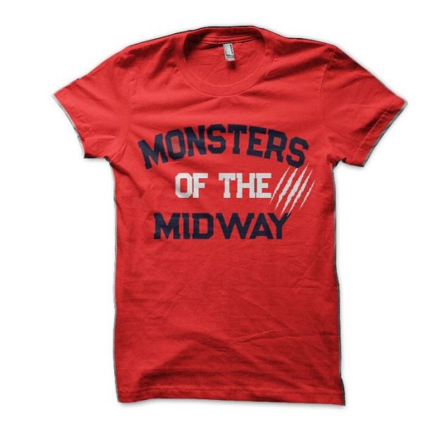 Midway Red Half Sleeve T-Shirt