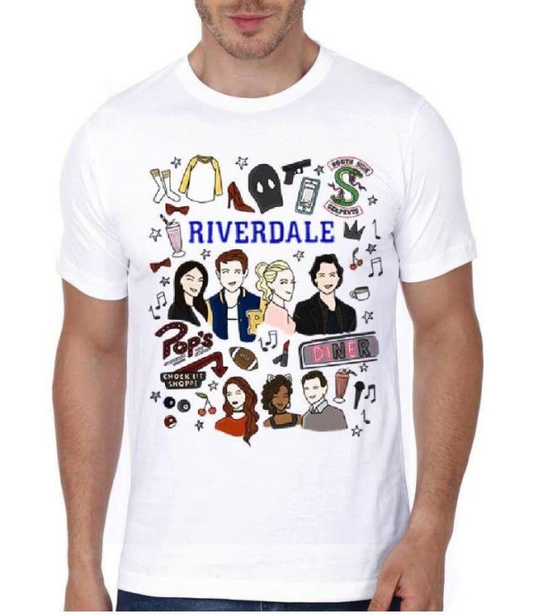 Riverdale White Half Sleeve T-Shirt