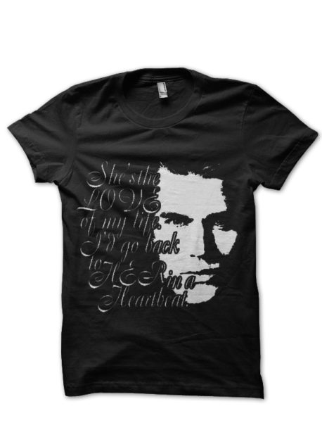 The Vampire Diaries Half Sleeve Black T-Shirt