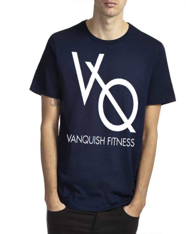 Vanquish Fitness Navy Blue Half Sleeve