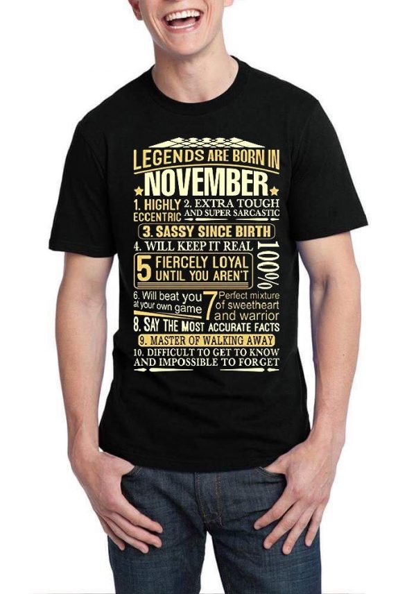 Legends Are Born In November T-Shirt