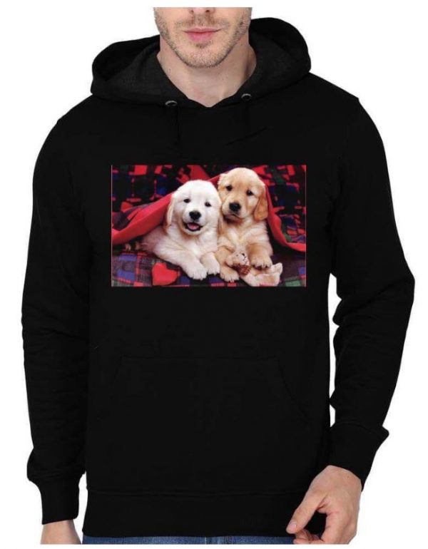 Puppies Black Hoodie