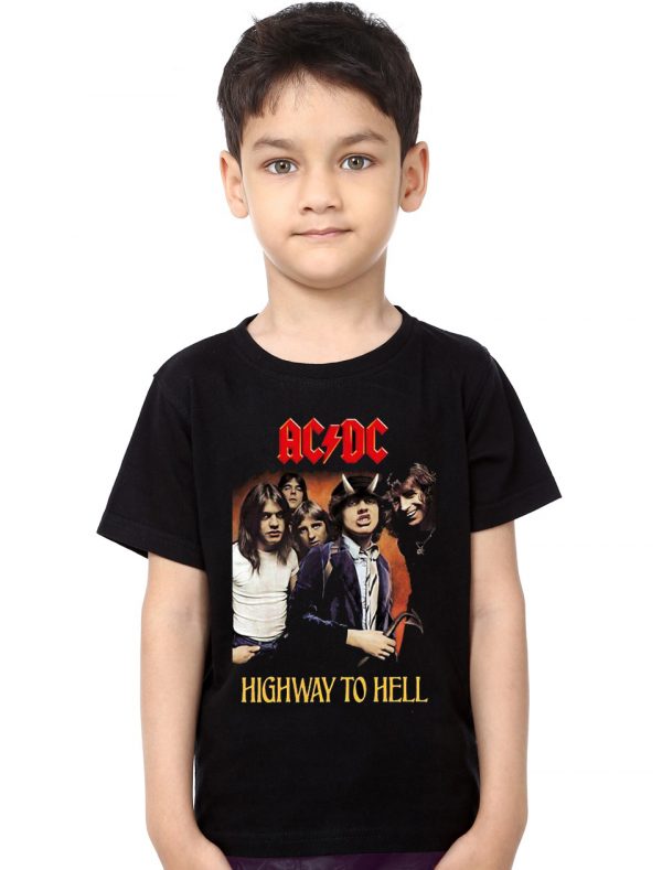 AC DC Rock Band Kids Black T-Shirt