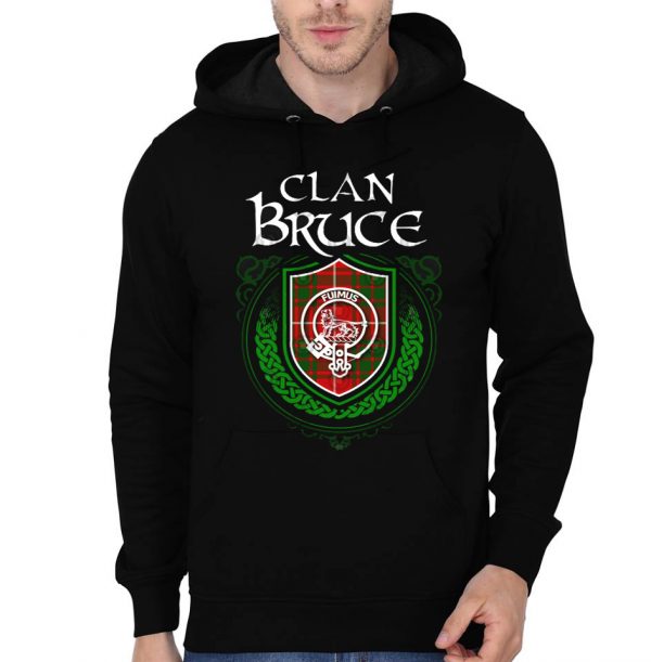 Clan Bruce Black Hoodie