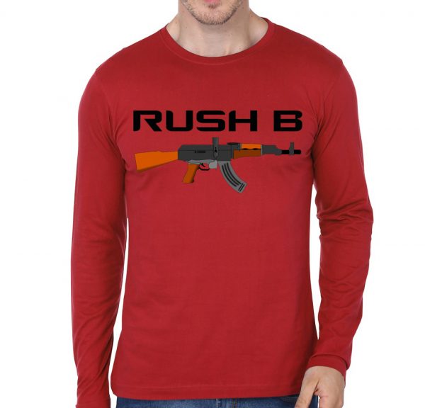 Rush b Counter Strike Gaming Full Sleeve T-Shirt - Image 3