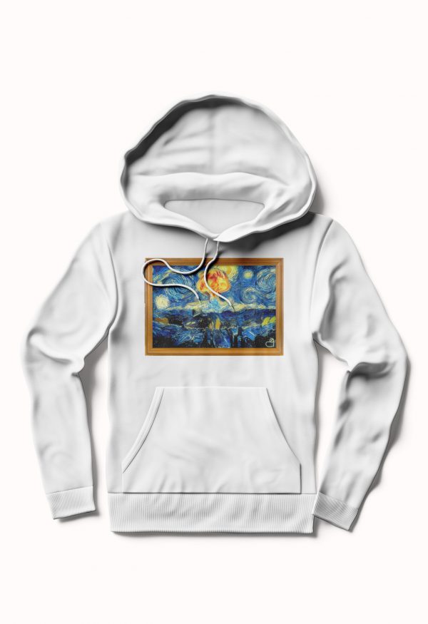 Starry Disaster White Hoodie