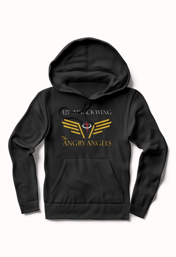 The Angry Angels : 127th Attack Wing Black Hoodie