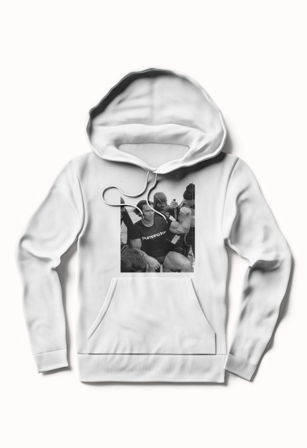 Arnold vs. Knife White Hoodie