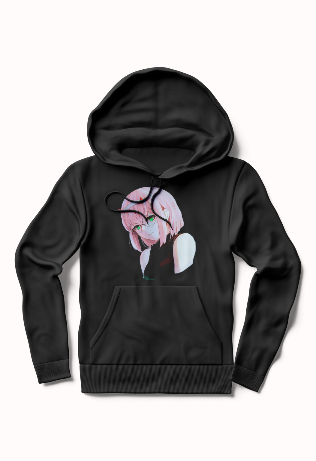 Zero Two Black Hoodie | Swag Shirts