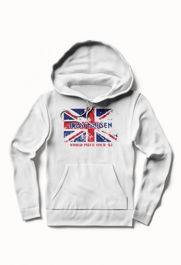 Iron Maiden White Hoodie