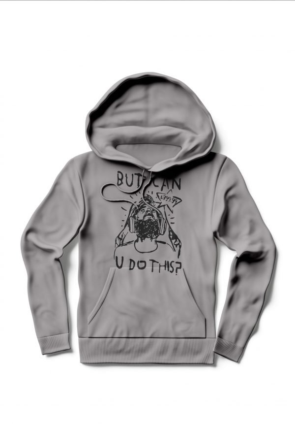 Pewdiepie Grey Melange Hoodie