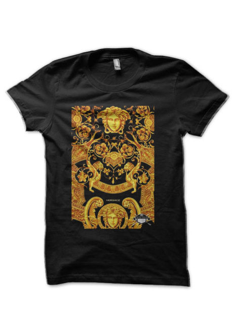 Versace Black Half Sleeve  T-Shirt