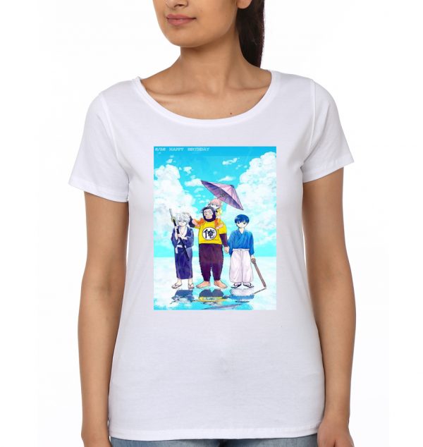 Gin Tama Girls White T-Shirt