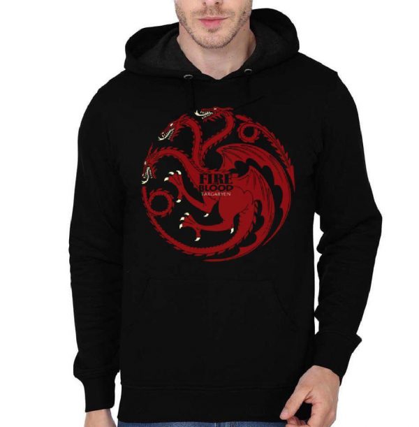 Fire Blood Targaryen Black Hoodie