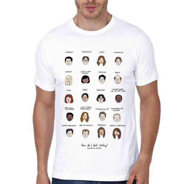 The Office  White Half Sleeve T-Shirt