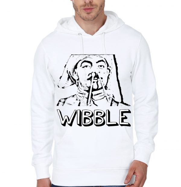 Wibble Blackadder Quote White Hoodie