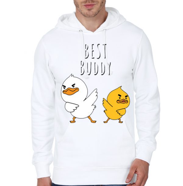 Best Buddy White Hoodie